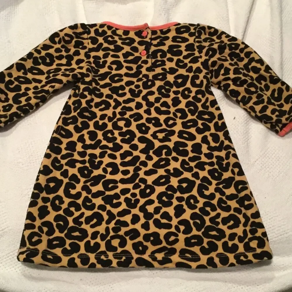 Gymboree Peach/animal print dress worn once18-24